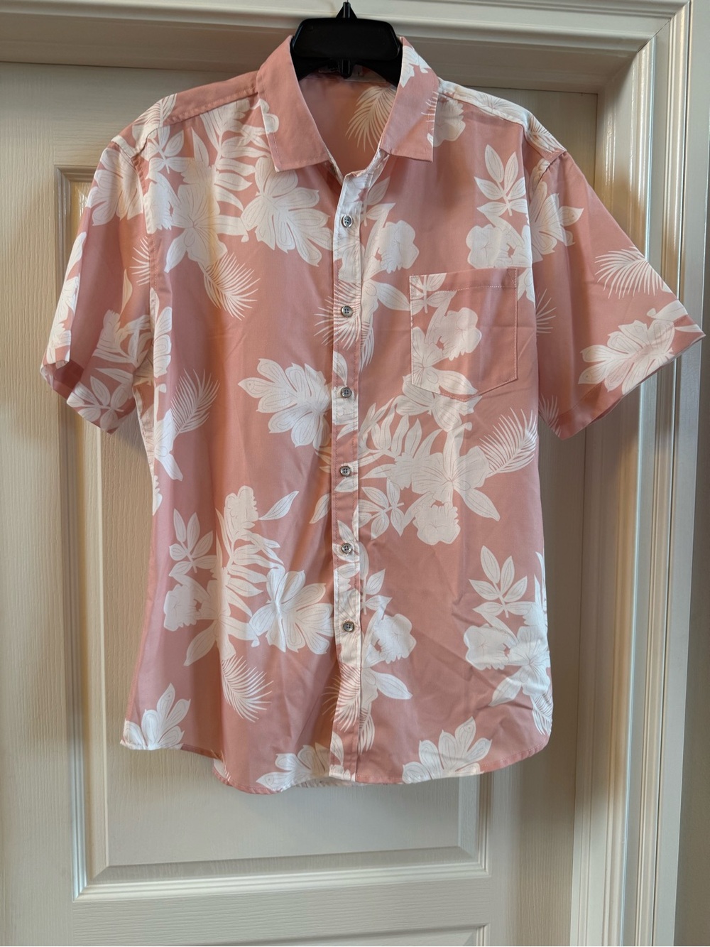 Coofandy Men's Large Floral Hawaiian Print Short Sleeve Button Up Shirt